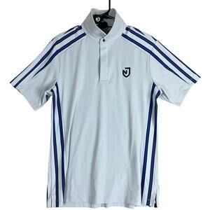 PXG Parsons Mens Shirt Gray Blue Trim Extreme Golf Polo Short Sleeve Stretch L